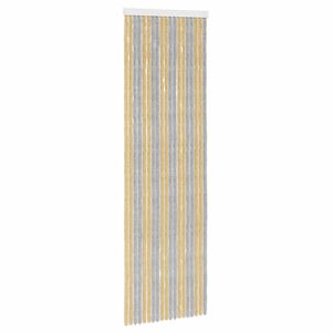 vidaXL Insektgardin i chenille Gr&aring; og beige 56 x 185 cm 100% PP
