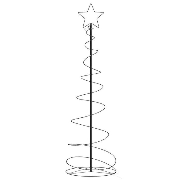 vidaXL LED-juletr&aelig; 120 LED'er 180 cm varmt hvidt lys