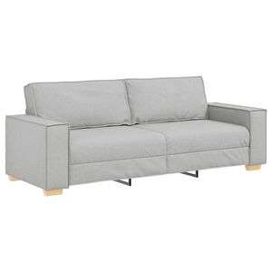 vidaXL 3-personers sofa skygr&aring; 220x78x84 cm stof