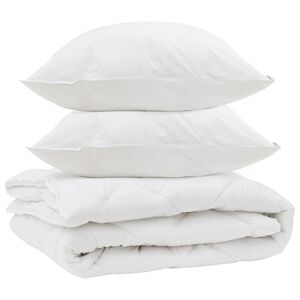 vidaXL &Aring;rs tid dyne med pude 3 pcs Hvid Microfiber