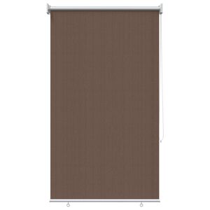 vidaXL Udend&oslash;rs rullesk&aelig;rm 90% UV blok Gr&aring;brun 60 x 230 cm HDPE