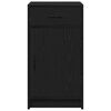 vidaXL Sideboard med skuffe Sort eg 40 x 40.5 x 75 cm Konstrueret tr&aelig;