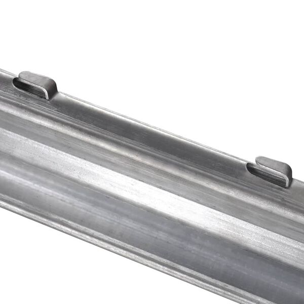 vidaXL hegnsstolper 10 stk. galvaniseret st&aring;l 2 m