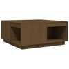 vidaXL sofabord 80x81x36,5 cm massivt fyrretr&aelig; gyldenbrun