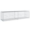 vidaXL gabionkurv med cover 200x50x50 cm galvaniseret jern