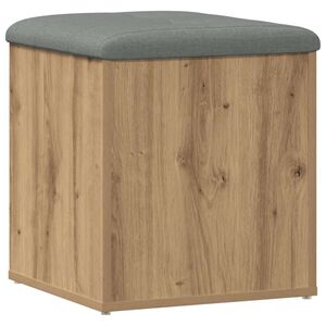 vidaXL opbevaringsb&aelig;nk 42x42x45 cm konstrueret tr&aelig; kunsteg