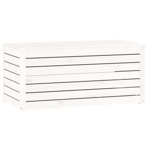 vidaXL havekasse 101x50,5x46,5 cm massivt fyrretr&aelig; hvid