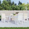 vidaXL stolehynde m. lav ryg 4 stk. 100x50x2 cm oxfordstof cremefarvet