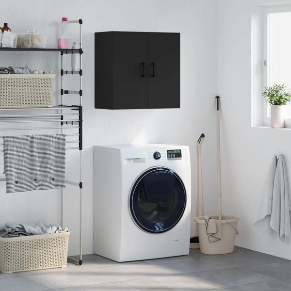 vidaXL v&aelig;gskab 60x31x60 cm konstrueret tr&aelig; sort