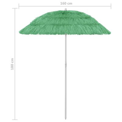 vidaXL Hawaii-parasol 180 cm grøn