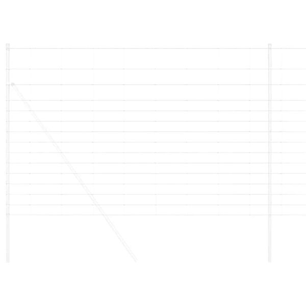 vidaXL Markhegn S&oslash;lv 25 x 1,6 m Galvaniseret st&aring;l