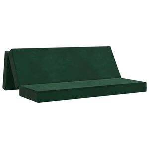 vidaXL Samlebar Sofa Seng 200 x 67 x 45 cm M&oslash;rkegr&oslash;n