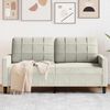 vidaXL 2-personers sofa 140 cm velour cremefarvet