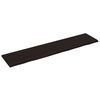 vidaXL bordplade til badev&aelig;relse 220x50x(2-4) cm massivt tr&aelig; m&oslash;rkebrun