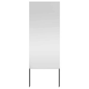 vidaXL Have privatliv sk&aelig;rm S&oslash;lv 50 x 140 cm Galvaniseret st&aring;l