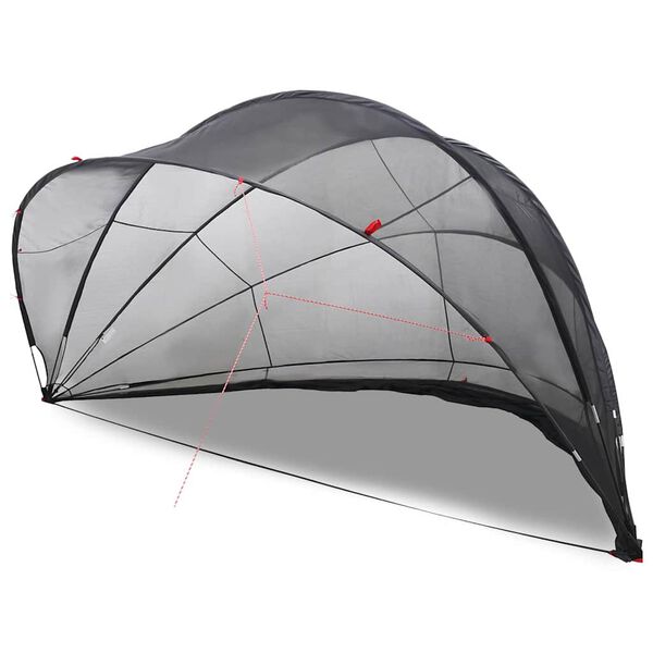 vidaXL Pool Dome Sort 546 x 516 x 250 cm