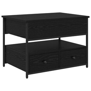 vidaXL Sofabord Sort eg 70 x 50 x 54,5 cm Konstrueret tr&aelig;