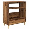 vidaXL Pladespillerstand Gammelt tr&aelig; 71 x 39,5 x 83 cm Konstrueret tr&aelig;