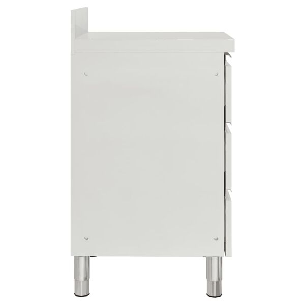 vidaXL kommercielle køkkenskabe med 3 skuffer 2 stk. 50x60x96 cm