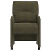 vidaXL Spisebordsstole med hjul 2 pcs Army gr&oslash;n 57 x 67 x 95 cm