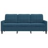 vidaXL 3-personers sofa 180 cm velour bl&aring;