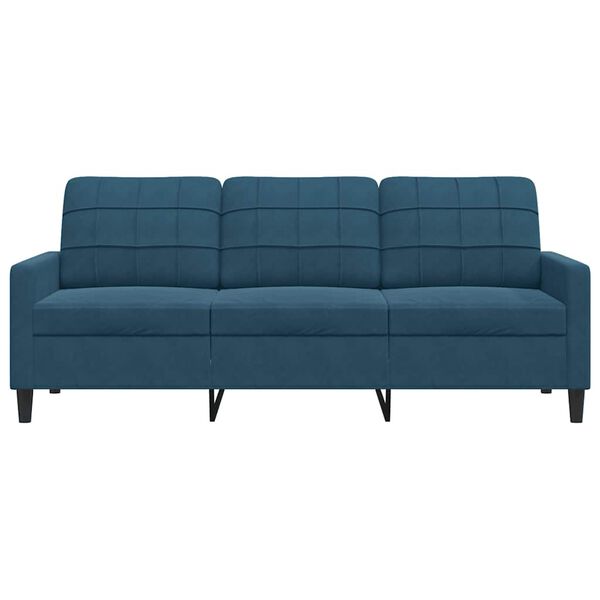 vidaXL 3-personers sofa 180 cm velour bl&aring;