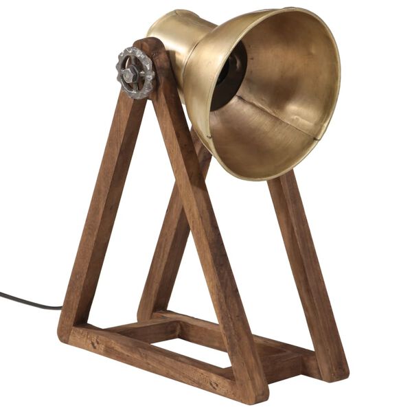 vidaXL skrivebordslampe 30x17x40 cm 25 W E27 antik messingfarve