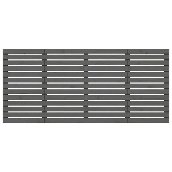 vidaXL sengegavl 166x3x91,5 cm massivt fyrretr&aelig; gr&aring;