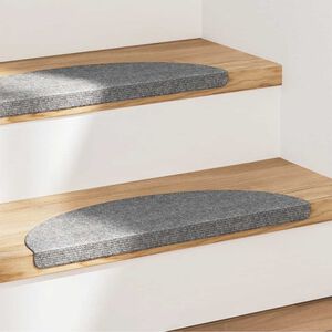 vidaXL selvkl&aelig;bende trappem&aring;tter 15 stk. 56x17x3 cm gr&aring;