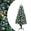 vidaXL Kunstigt juletr&aelig; Gr&oslash;n 150 cm PVC og St&aring;l og Plastik