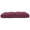 vidaXL Sofa pude Bordeaux 120 x 80 x 12 cm Stof