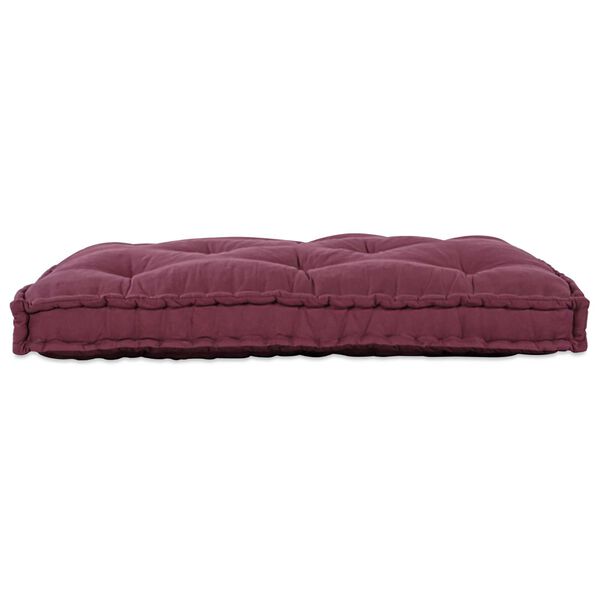 vidaXL Sofa pude Bordeaux 120 x 80 x 12 cm Stof