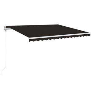 vidaXL markise 400x350 cm automatisk betjening antracitgr&aring;