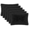 vidaXL Pude med pude HEERLEN 2 stk. Sort PV Fleece