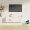 vidaXL v&aelig;gskabe 2 stk. 60x30x30 cm massivt fyrretr&aelig; hvid