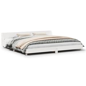 vidaXL sengeramme uden madras 180x200 cm massivt fyrretr&aelig; hvid