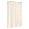 vidaXL flueforh&aelig;ng 118x220 cm chenille beige og hvid