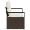 vidaXL Havem&oslash;belsofa med pude 120 x 62 x 69 cm polyrattan