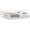 vidaXL daybed med udtr&aelig;k 90x200 cm massivt fyrretr&aelig; hvid