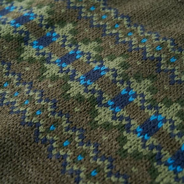 Sweater til b&oslash;rn str. 116 strikket kakifarvet