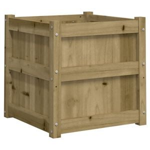 vidaXL plantekasse 50x50x50 cm impr&aelig;gneret fyrretr&aelig;