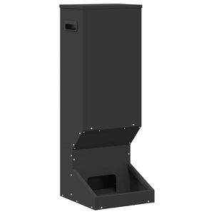 vidaXL Gede-feeder Sort 28 x 30 x 80 cm 3 kg Koldvalset St&aring;l