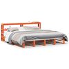 vidaXL sengeramme uden madras 200x200 cm massivt fyrretr&aelig; gyldenbrun
