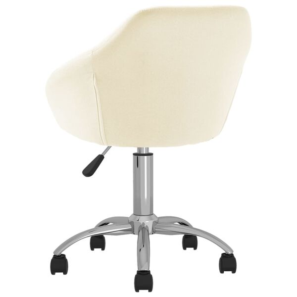 vidaXL drejelig spisebordsstol stof cremefarvet