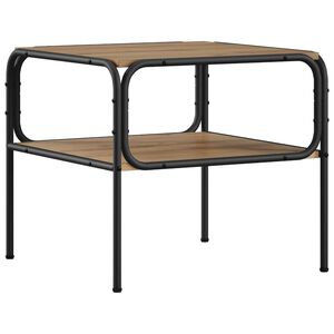 vidaXL Sidebord Artisan-eg 100 x 50 x 46 cm Konstrueret tr&aelig;