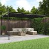 vidaXL pergola med sammenrulleligt tag 395x292x230 cm antracitgrå
