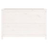 vidaXL h&oslash;jbed 119,5x40x78 cm massivt fyrretr&aelig; hvid