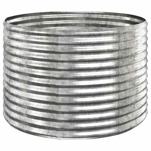 vidaXL plantekasse 100x100x68 cm galvaniseret st&aring;l s&oslash;lvfarvet