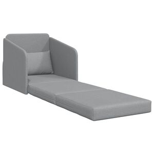 vidaXL Sovesofa Lysegr&aring; 65 x 80 x 83 cm Stof