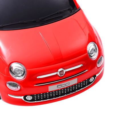 vidaXL elektrisk bil til børn Fiat 500 rød